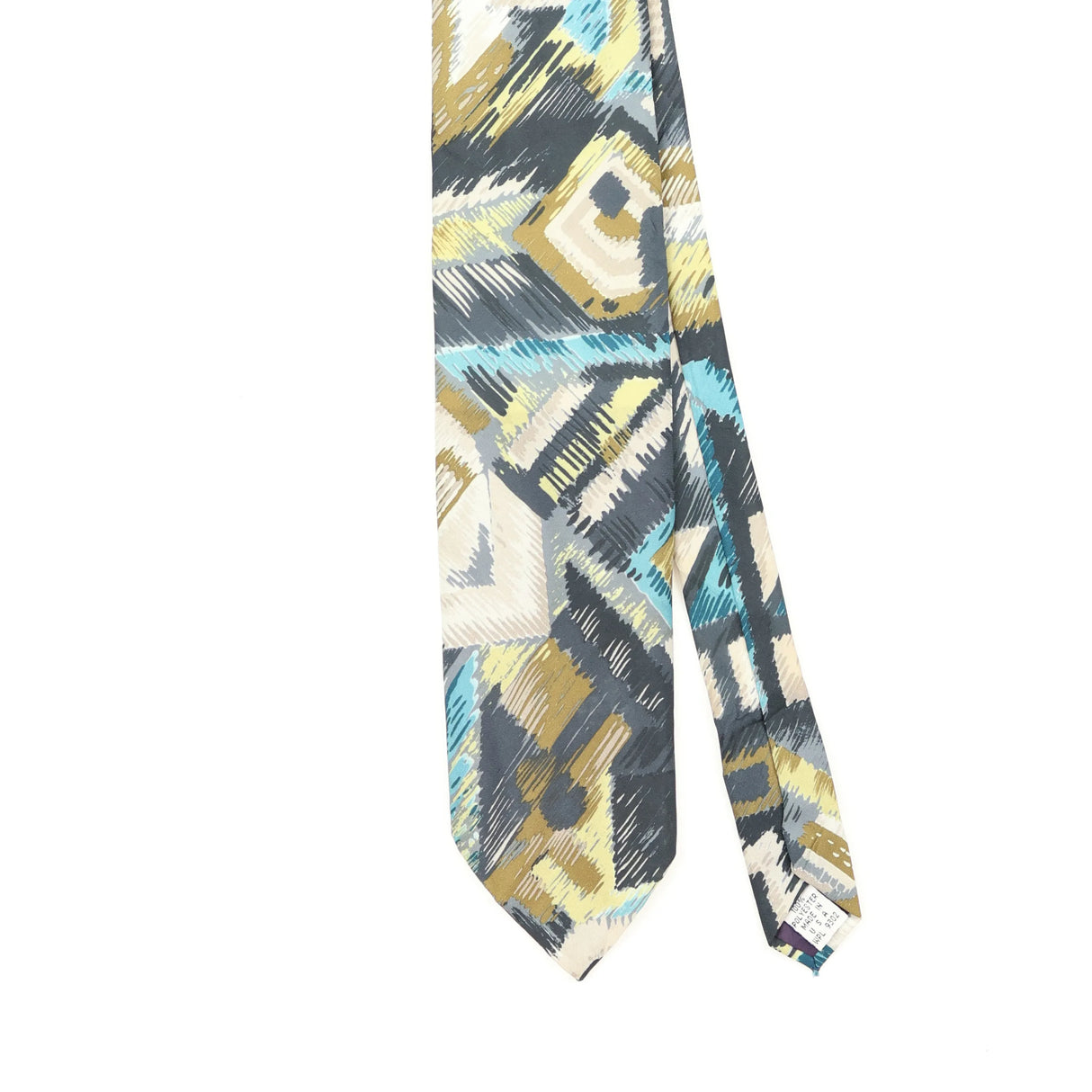 Front Front Detail of Vintage 1990's Abstract Patterned Tie