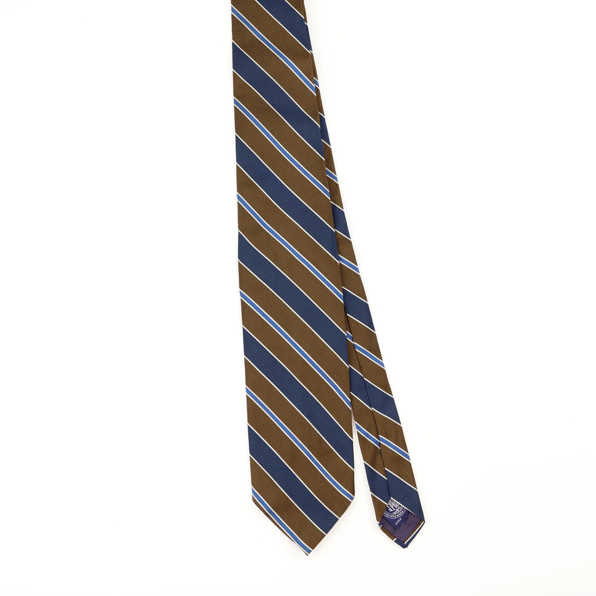 Front of Vintage 1990's J. Press The Burlington Knot Striped Patterned Tie