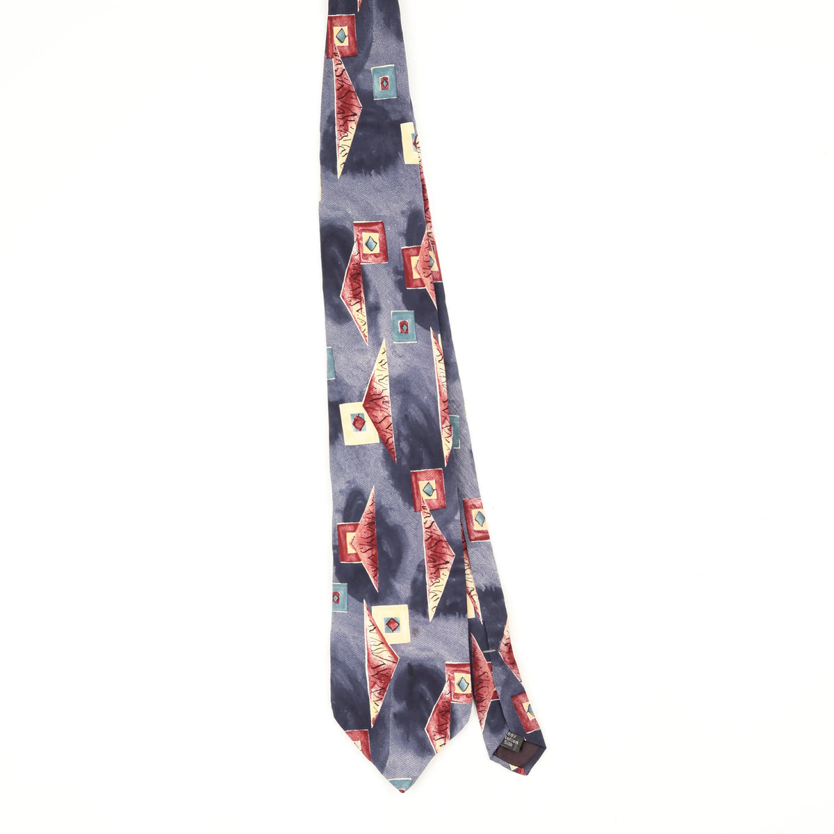 Front Front of Vintage 1990's Halston Abstract Patterned Tie
