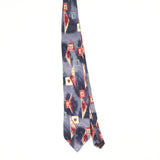 Front Front of Vintage 1990's Halston Abstract Patterned Tie