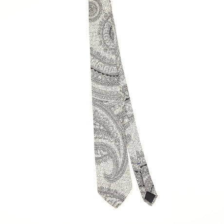 Front Front of Vintage 1990's Yves Saint Laurent Paisley Patterned Tie