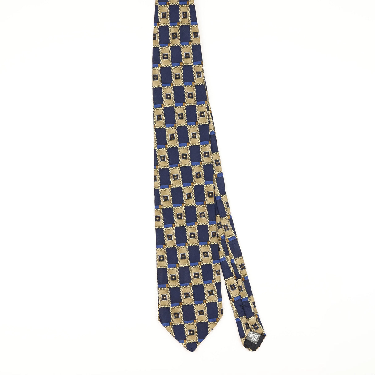 Front of Vintage 1990's Puritan Geometric Patterned Tie