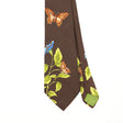 Front Detail of Vintage 1980's Wembley Butterflies Animal Print Patterned Tie