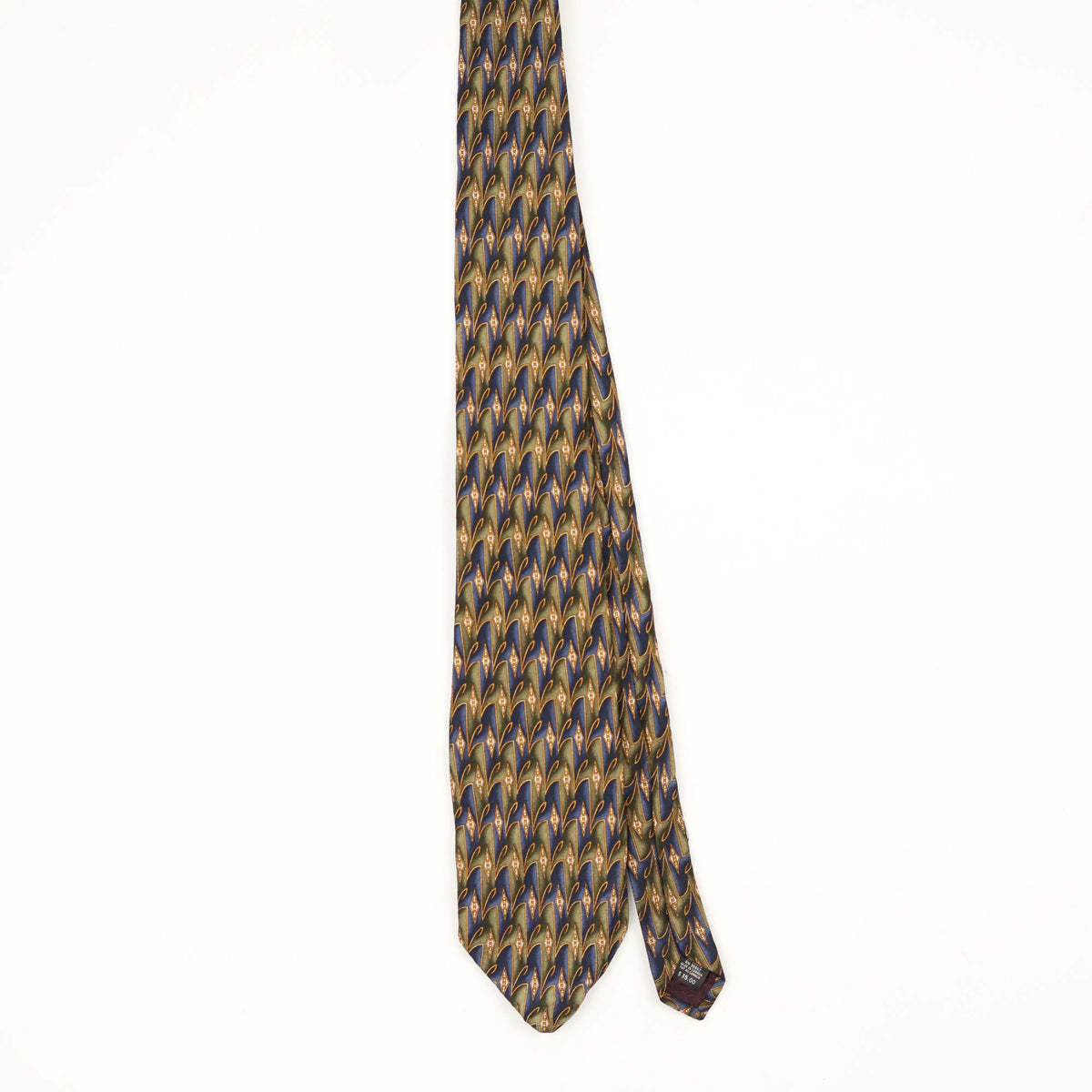 Front Front of Vintage 1990's Geometric Patterned Tie