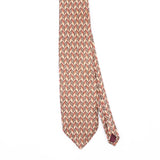 Front Front Detail of Vintage 1990's Claiborne Geometric Patterned Tie
