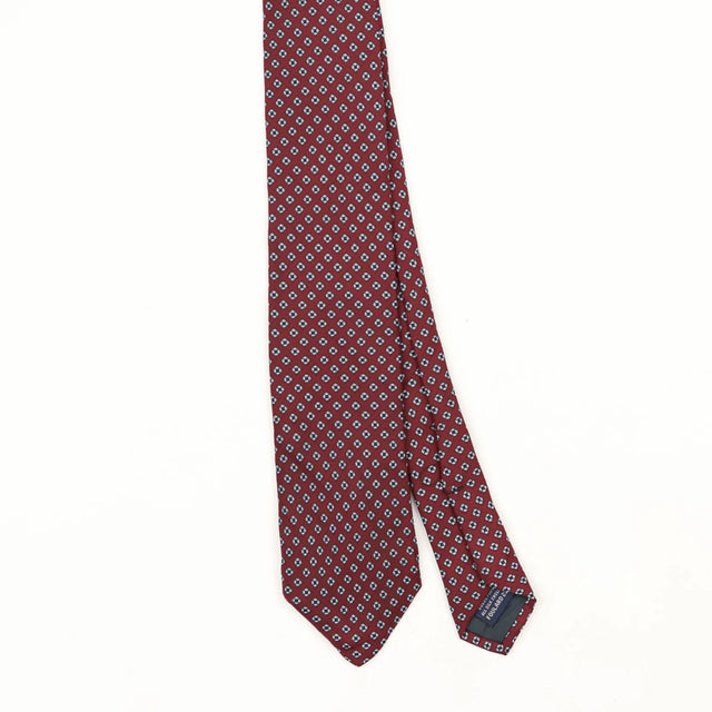 Front Front Detail of Vintage 1990's Geometric Patterned Tie