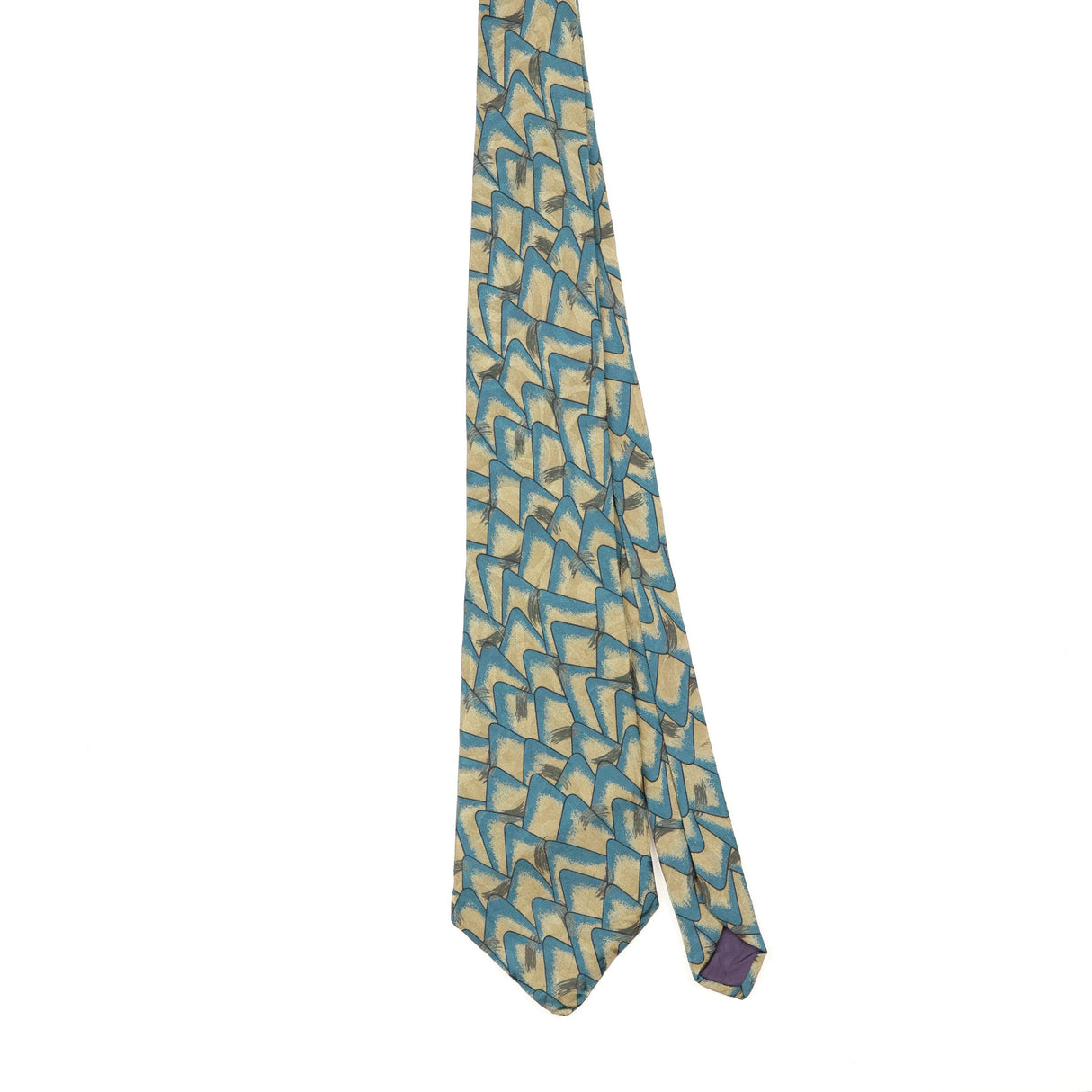 Front Front of Vintage 1990's Guy Laroche Abstract Patterned Tie