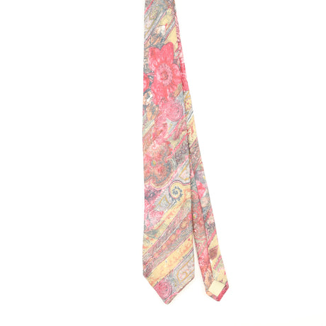 Front Front of Vintage 1990's Jose Piscador Flowers Floral Patterned Tie