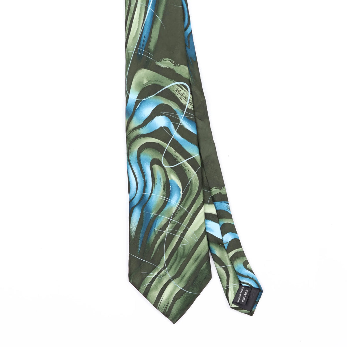 Front Front Detail of Vintage Jerry Garcia Still Life Abstract Patterned Tie