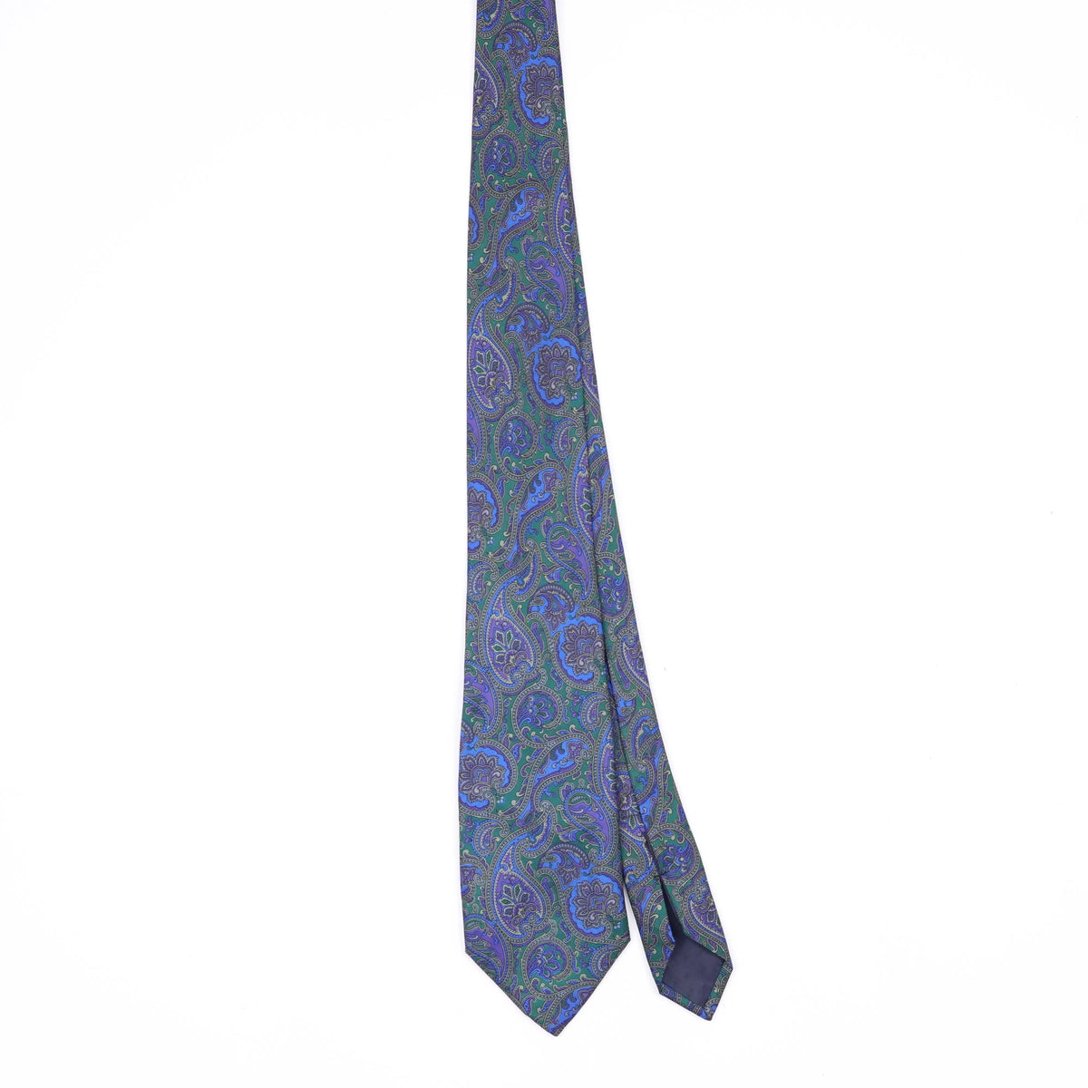 Front Front of Vintage 1980's Paisley Patterned Tie