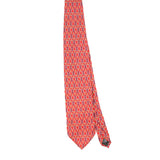 Front of Vintage 1980's Gucci Link Geometric Patterned Tie