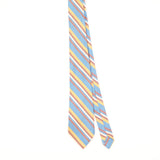 Front of Vintage 1980's Trevira Striped Patterned Tie