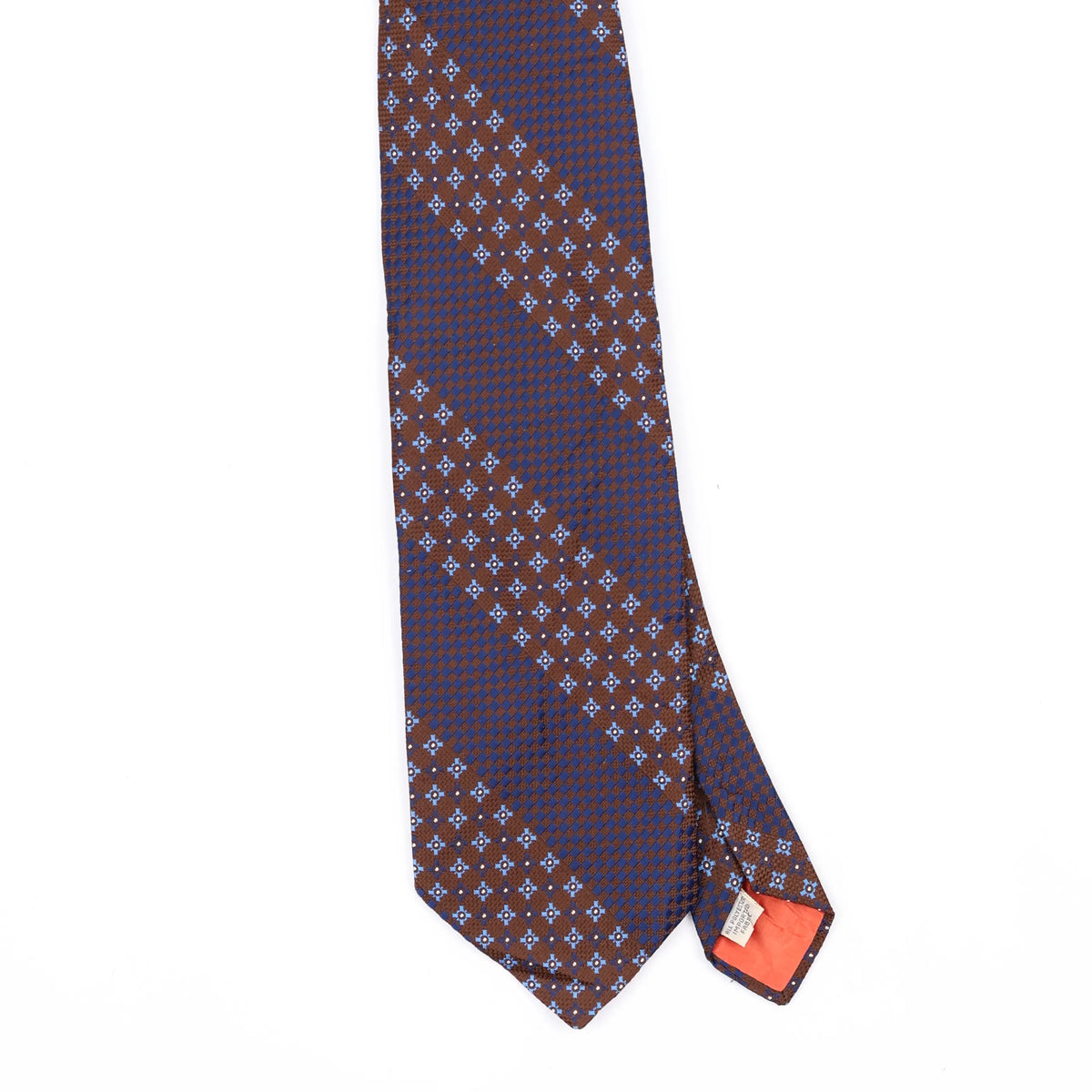 Front Front Detail of Vintage 1980's Geometric Patterned Tie
