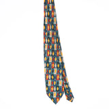Front Front of Vintage Diamonds Geometric Patterned Tie