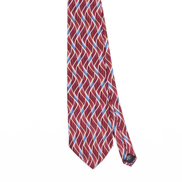 Front Front Detail of Vintage 1990's Abstract Patterned Tie