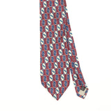 Front Detail of Vintage 1990's Stafford Geometric Patterned Tie