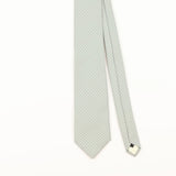 Front Detail of Vintage 1980's Polka Dot Patterned Tie