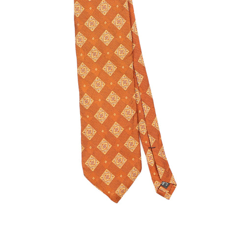 Front Front Detail of Vintage 1990's Jos. A. Bank Geometric Patterned Tie