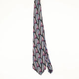 Front Front of Vintage 1990's Jerry Garcia Landscape Abstract Patterned Tie