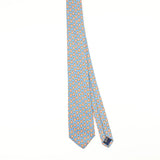 Front of Vintage 1990's Thomas Pink Geometric Patterned Tie