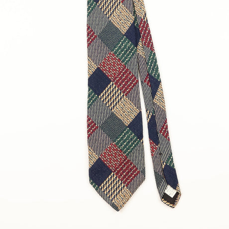 Front Detail of Vintage Check Patterned Tie