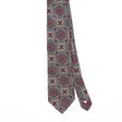 Front Front Detail of Vintage 1990's Evan Picone Mosaic Geometric Patterned Tie