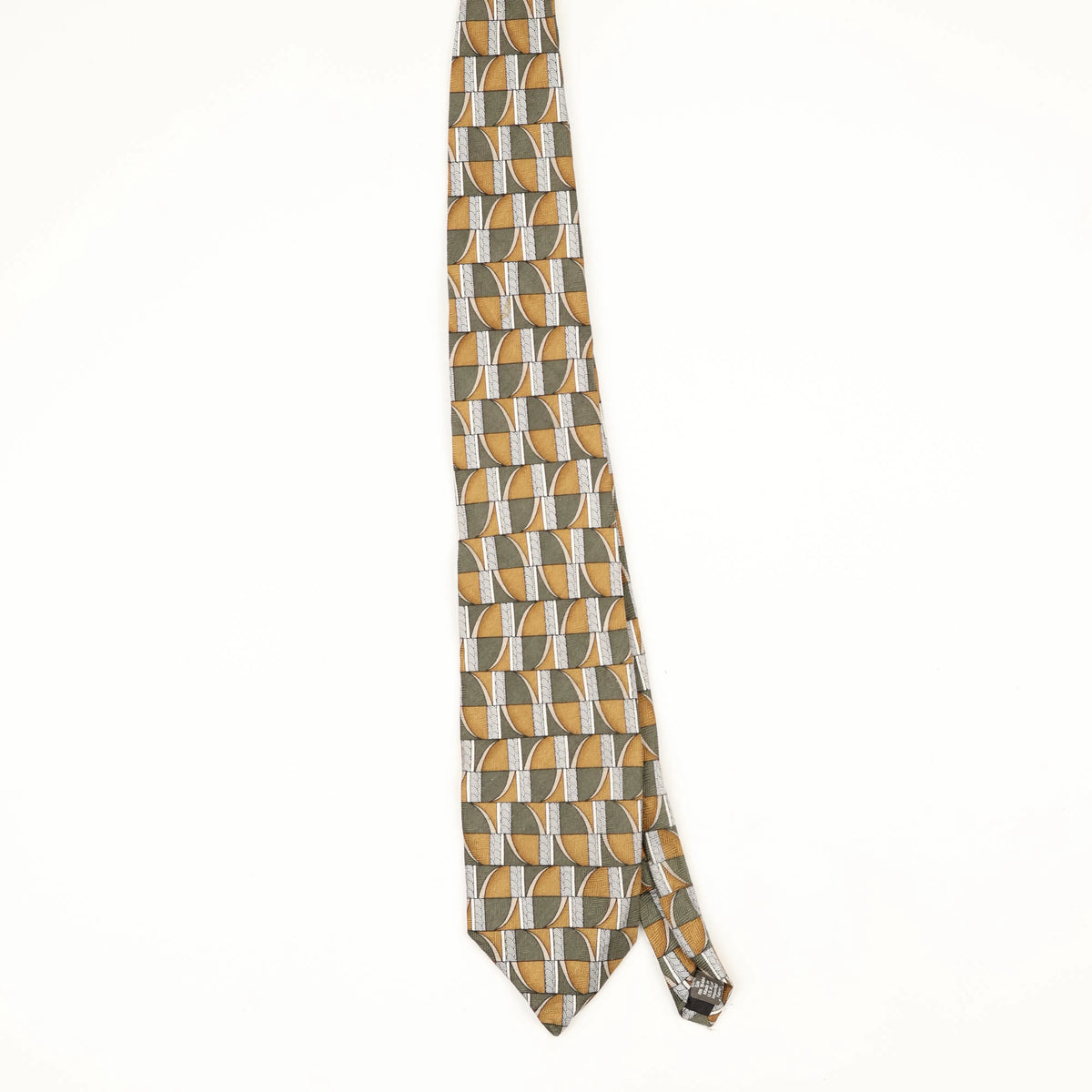 Front Front of Vintage 1990's Geometric Patterned Tie