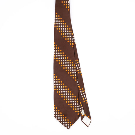 Front Front of Vintage 1980's Polka Dot Patterned Tie
