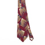 Front Front Detail of Vintage 1990's Abstract Patterned Tie