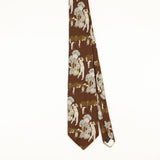 Front of Vintage 1970's Cartoon Patterned Tie