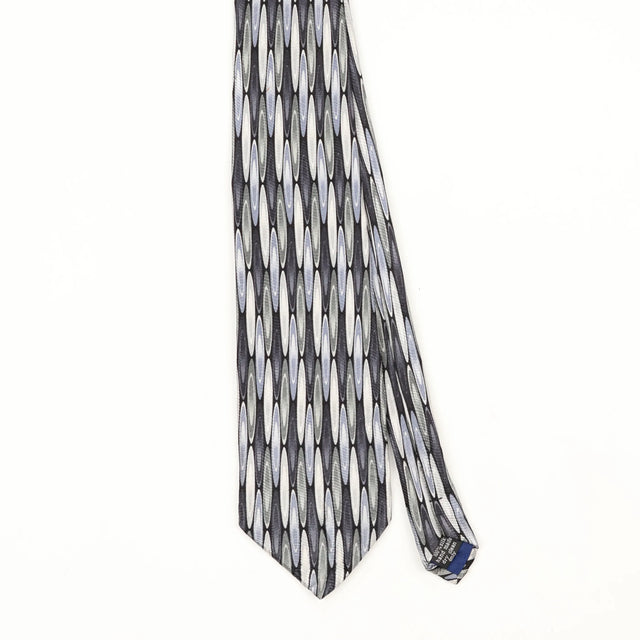 Front Front Detail of Vintage Geometric Patterned Tie
