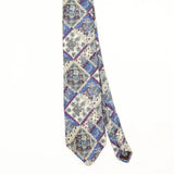 Front Front Detail of Vintage 1990's Geometric Patterned Tie