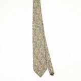 Front Front of Vintage 1990's Henry Grethel Geometric Patterned Tie