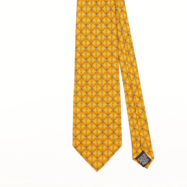 Front Detail of Vintage 1990's Tie Rack Charleston Geometric Patterned Tie