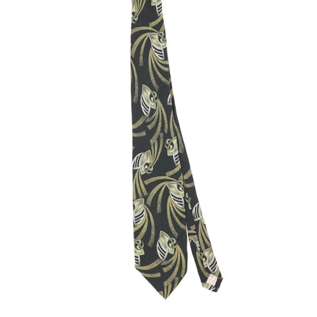 Front Front of Vintage 1990's Abstract Patterned Tie