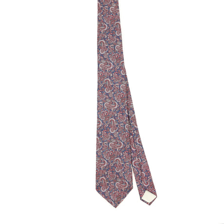 Front Front of Vintage 1990's Hardy Amies Paisley Patterned Tie