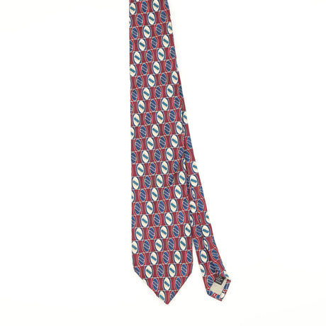 Front of Vintage 1990's Stafford Geometric Patterned Tie