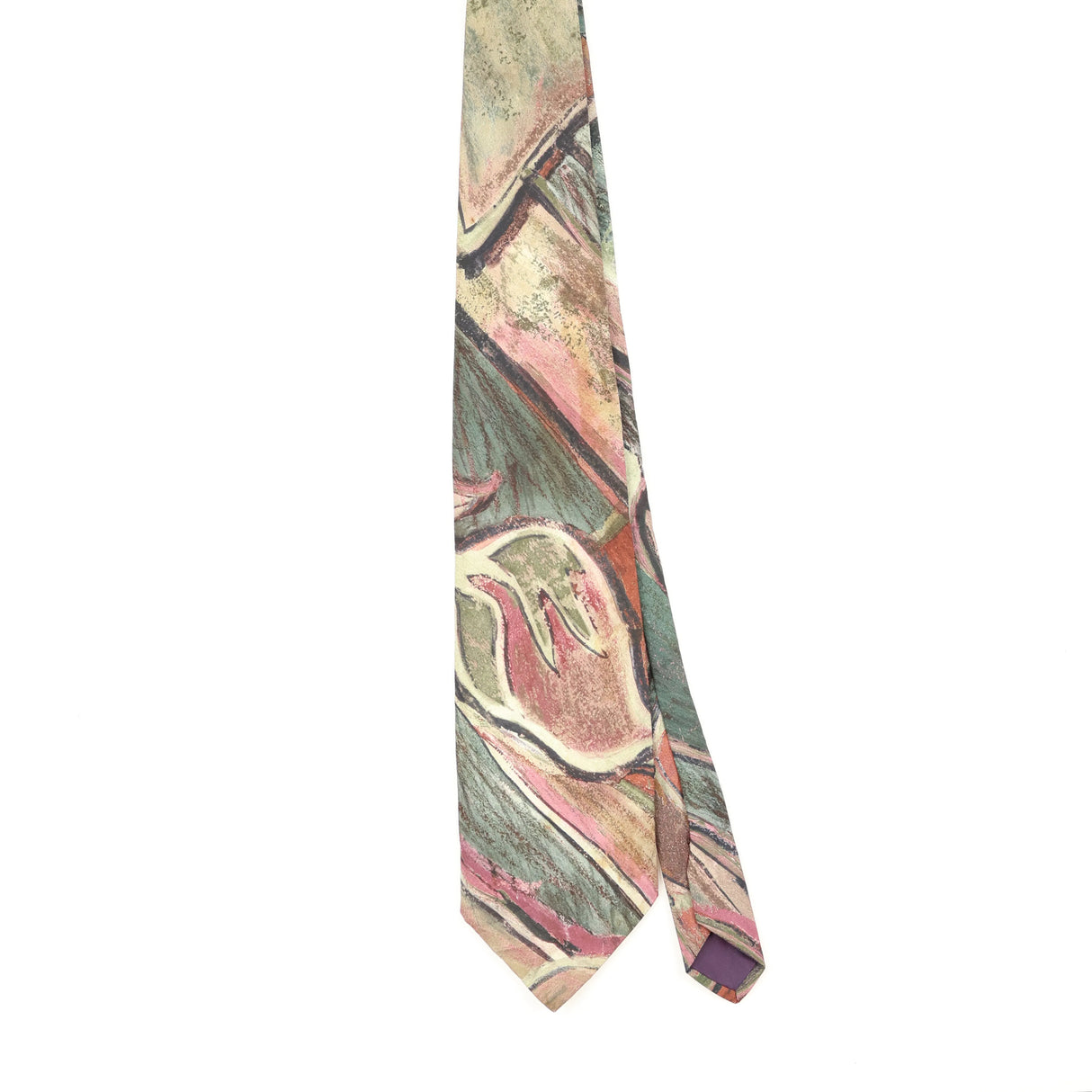 Front Front of Vintage 1990's Hardy Amies Abstract Patterned Tie
