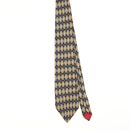 Front Front of Vintage 1990's Hardy Amies Geometric Patterned Tie