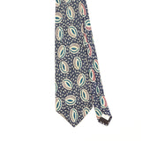Front Detail of Vintage 1990's J.T. Beckett Geometric Patterned Tie