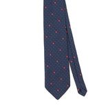 Front Front Detail of Vintage 1990's Polka Dot Patterned Tie