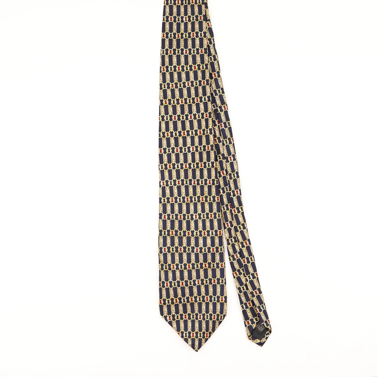 Front of Vintage 1990's Claybrooke Geometric Patterned Tie