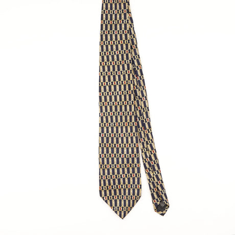 Front of Vintage 1990's Claybrooke Geometric Patterned Tie