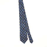 Front Front of Vintage 1990's Pierre Cardin Anchors Geometric Patterned Tie