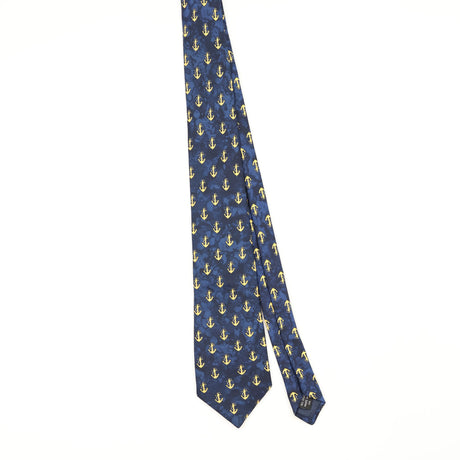 Front Front of Vintage 1990's Pierre Cardin Anchors Geometric Patterned Tie