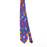 Front Front of Vintage Shapes Geometric Patterned Tie