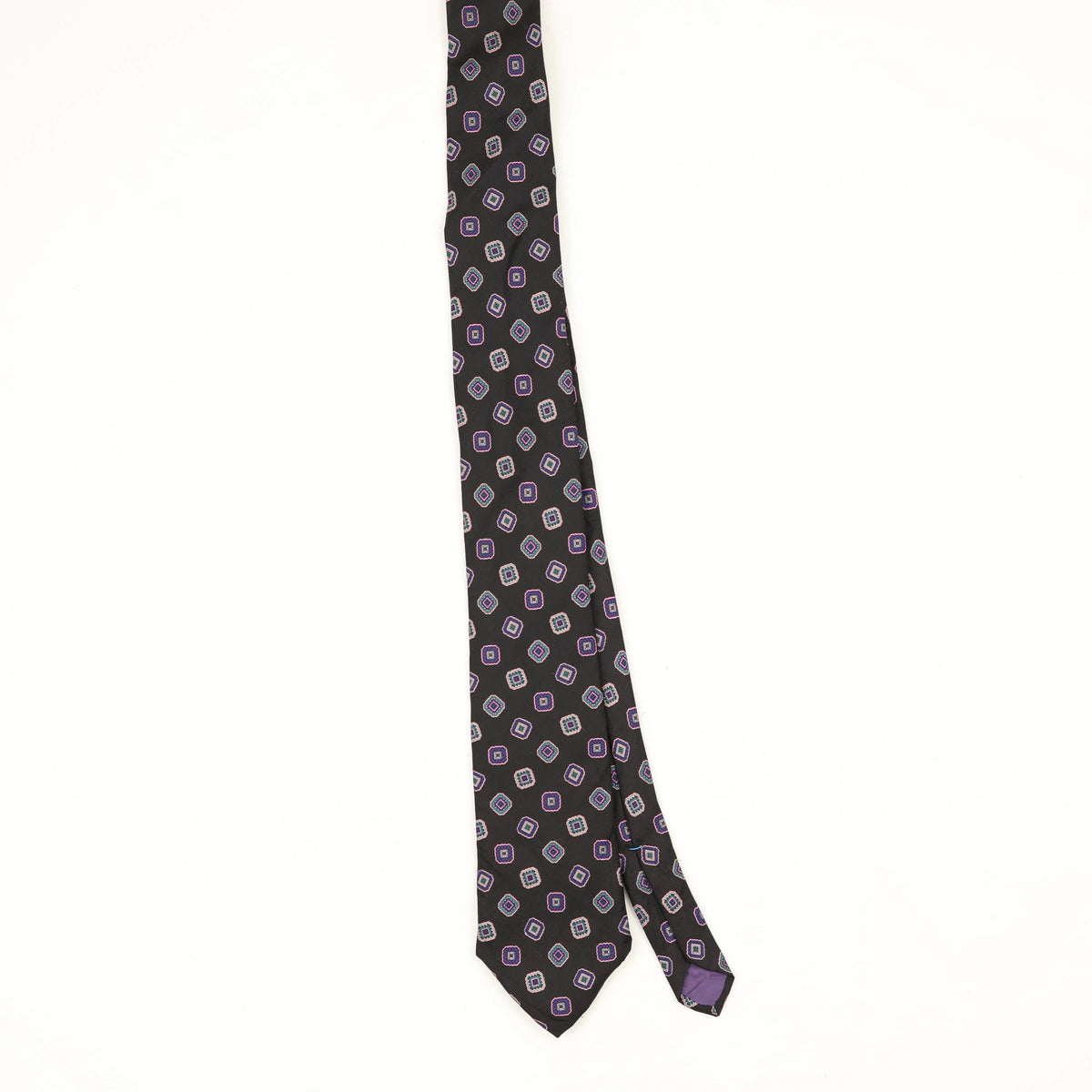Front Front of Vintage 1980's Geometric Patterned Tie