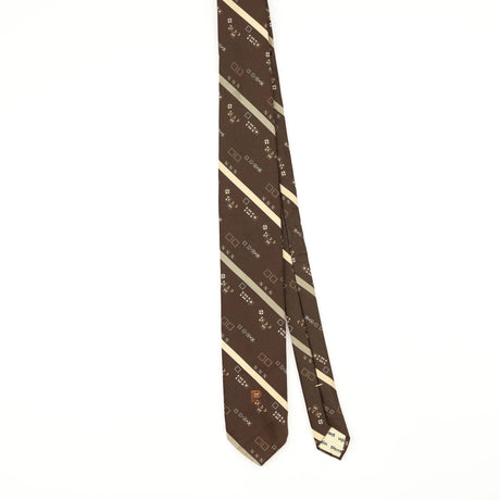 Front Front of Vintage 1980's Pierre Cardin Geometric Patterned Tie