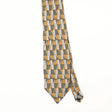 Front Front Detail of Vintage 1990's Geometric Patterned Tie