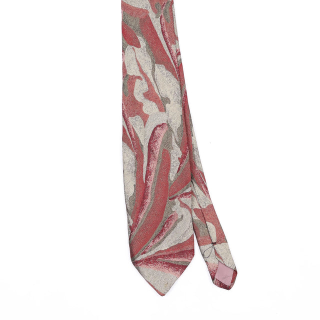 Front Front Detail of Vintage 1990's Bachrach Abstract Patterned Tie